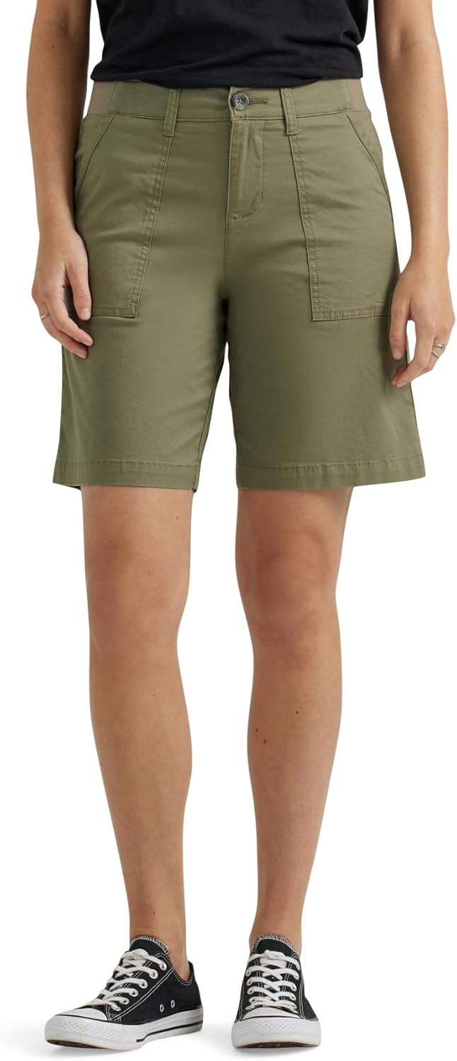 Lee Women's Ultra Lux Comfort with Flex-to-go Utility Bermuda Short