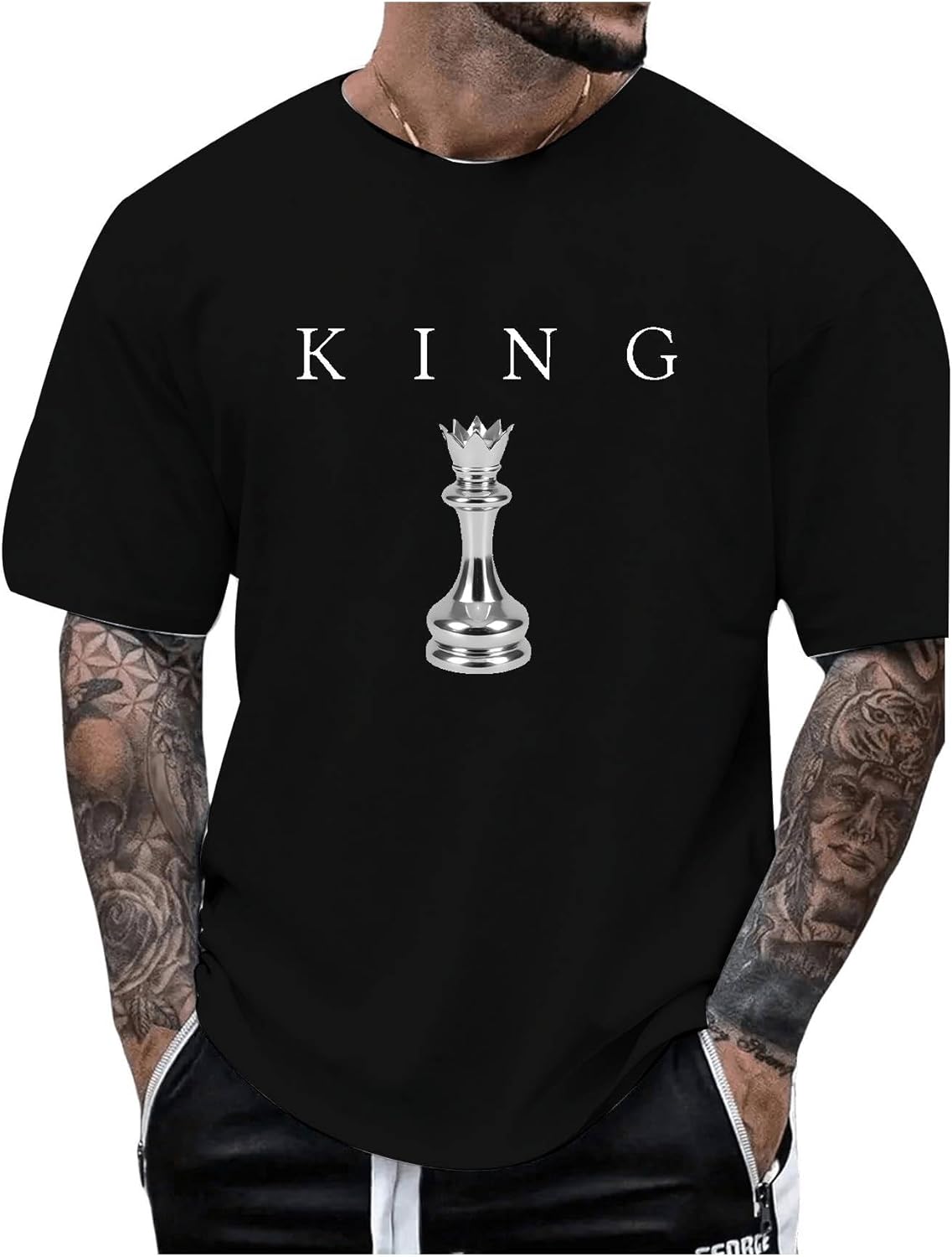 SOLY HUX Men's Graphic Tees Crew Neck T Shirts Short Sleeve T-Shirts Casual Summer Streetwear