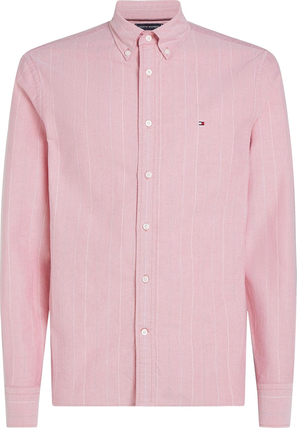 Tommy Hilfiger Long Sleeve Oxford Regular Fit, Men's Button Down Shirts, Also Available in Big and Tall