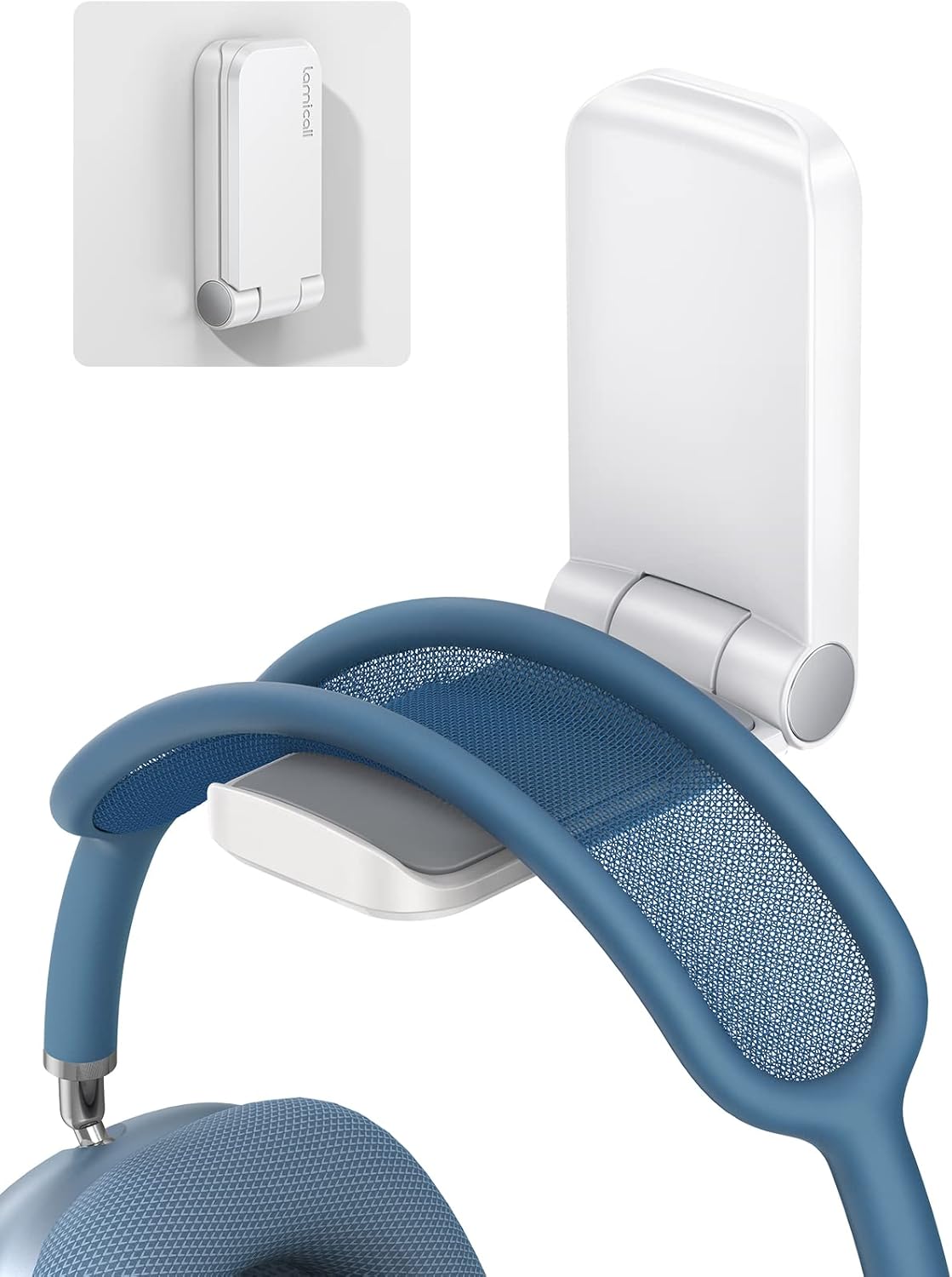 Lamicall Headphone Stand, Sticky Headset Hanger - Adhesive Headphone Holder Hook Mount, Headset Stand Holder Clip Under De...