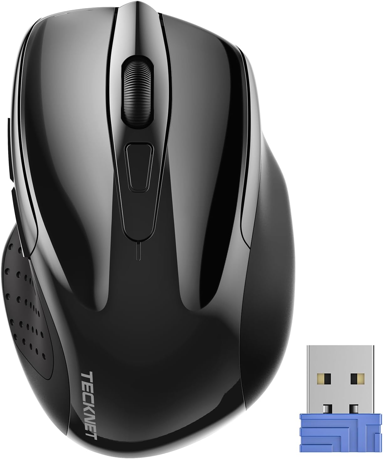 TECKNET Wireless Mouse, 2.4G Ergonomic Optical Mouse, Computer Mouse for Laptop, PC, Computer, Chromebook, Notebook, 6 But...