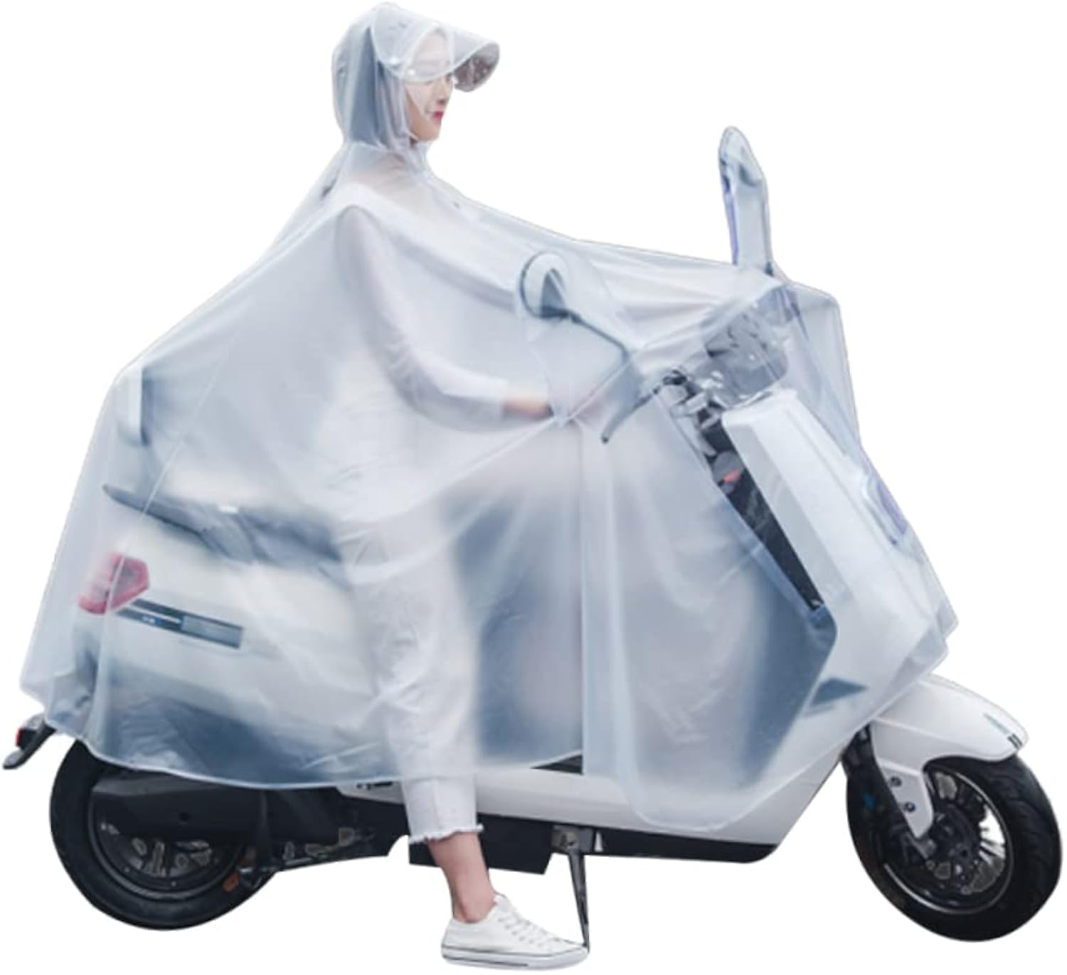 Abaodam Electric Vehicle Raincoat Waterproof Cycling Rain Jacket Men Trench Rain Ponchos for Adult Adults Man