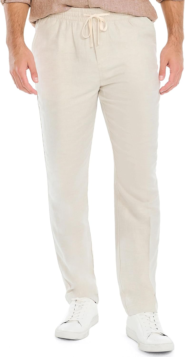 Nautica Men's Classic Fit Linen Drawstring Pant