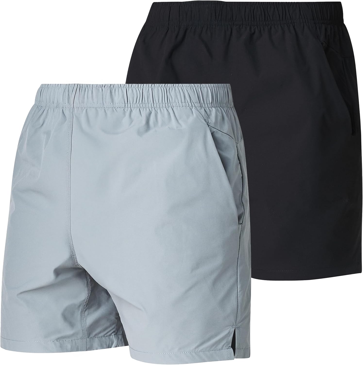 Men's 5 Inch Swim Trunk's with Liner 2 Pack Mens Stretch Quick Dry Beach Shorts Swimming Trunks & Bathing Suits for Men