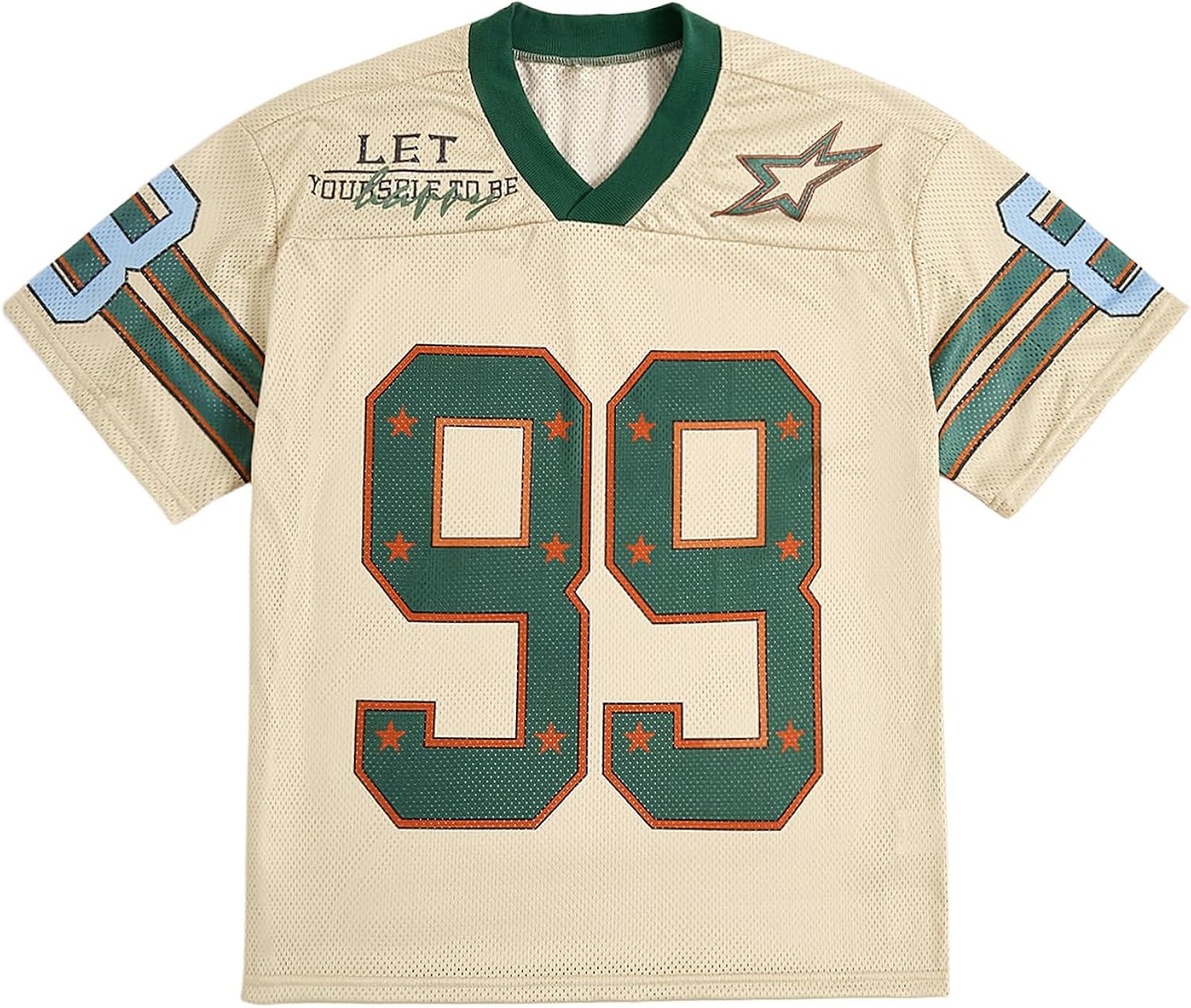 SOLY HUX Mens Jersey Y2k Baggy Shirts Graphic Tees Oversized V Neck Tshirts Summer Tops