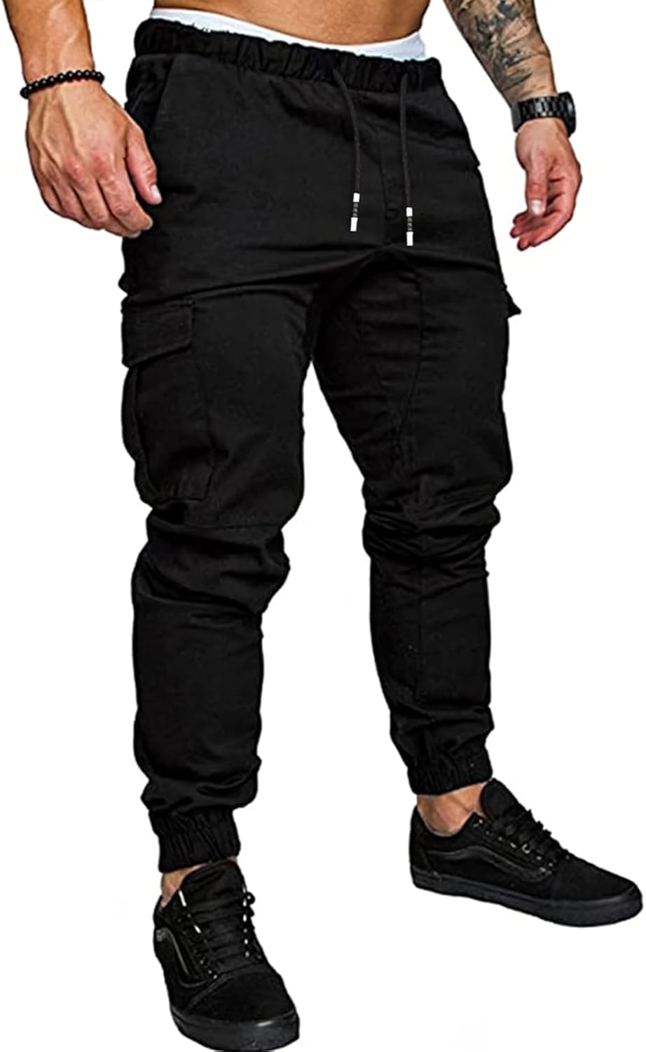 GM MGBOYGYM Mens Fashion Joggers Sports Pants - Cotton Cargo Pants Sweatpants Trousers Mens Long Pants