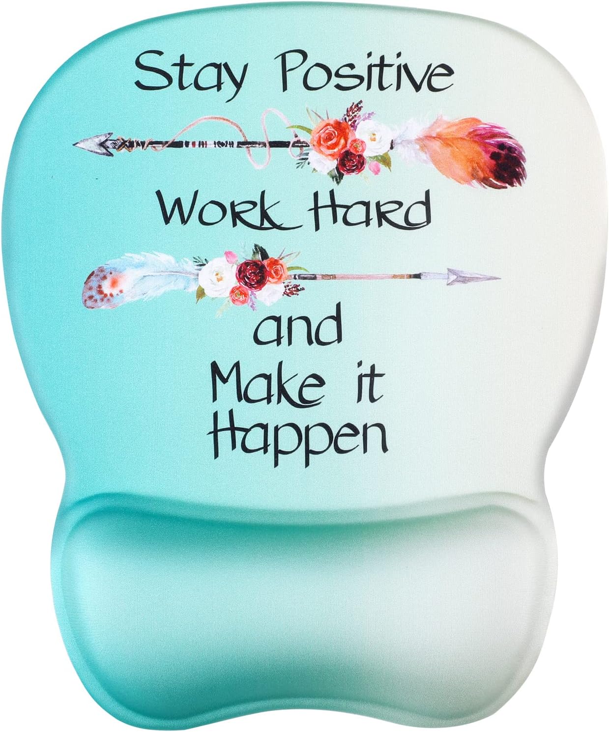 MROCO Ergonomic Mouse Pad with Gel Wrist Rest, Comfortable Mousepad with Smooth Wrist Support Surface and Non-Slip PU Base...