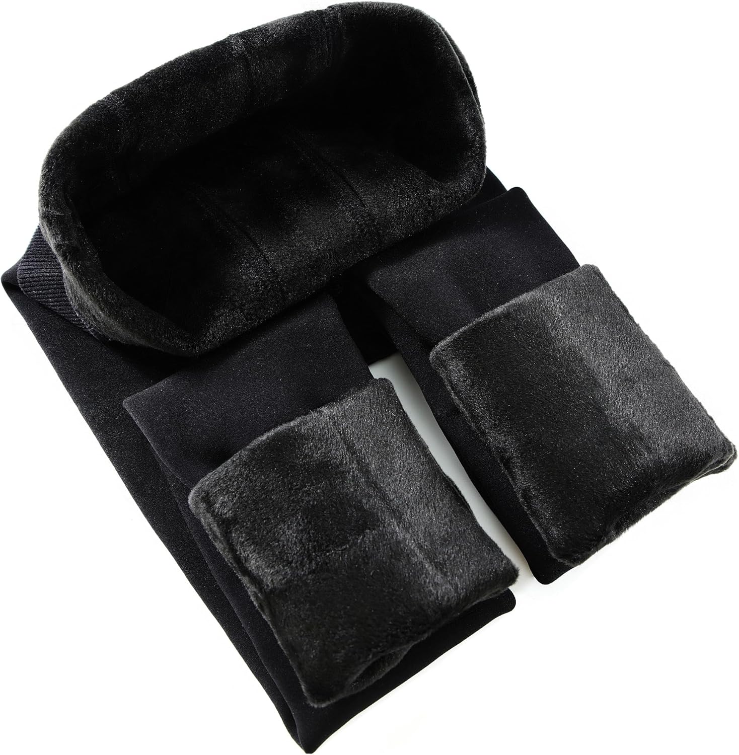 CHRLEISURE Women's Fleece Lined Tights - Fake Sheer Warm Pantyhose Thick Winter Leggings