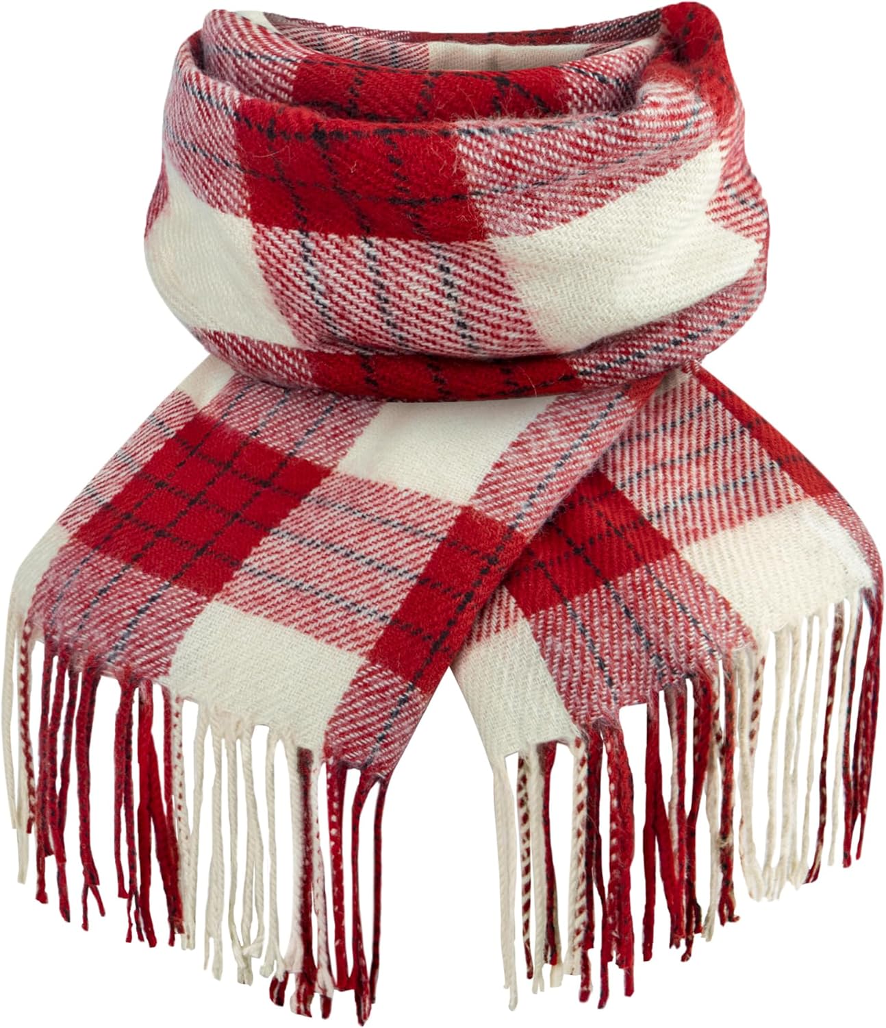 Loritta Womens Scarf Fashion Long Plaid Shawls Wraps Big Grid Winter Warm Lattice Large Scarves Gifts