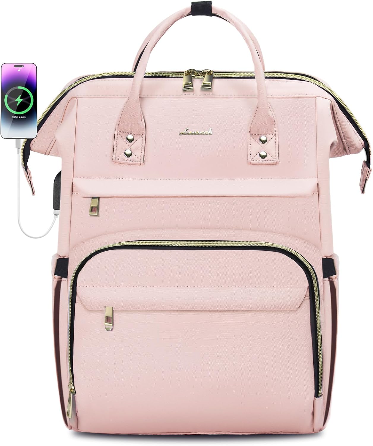 LOVEVOOK Laptop Backpack for Women,17 Inch Professional Womens Travel Backpack Purse Computer Laptop Bag Nurse Teacher Bac...