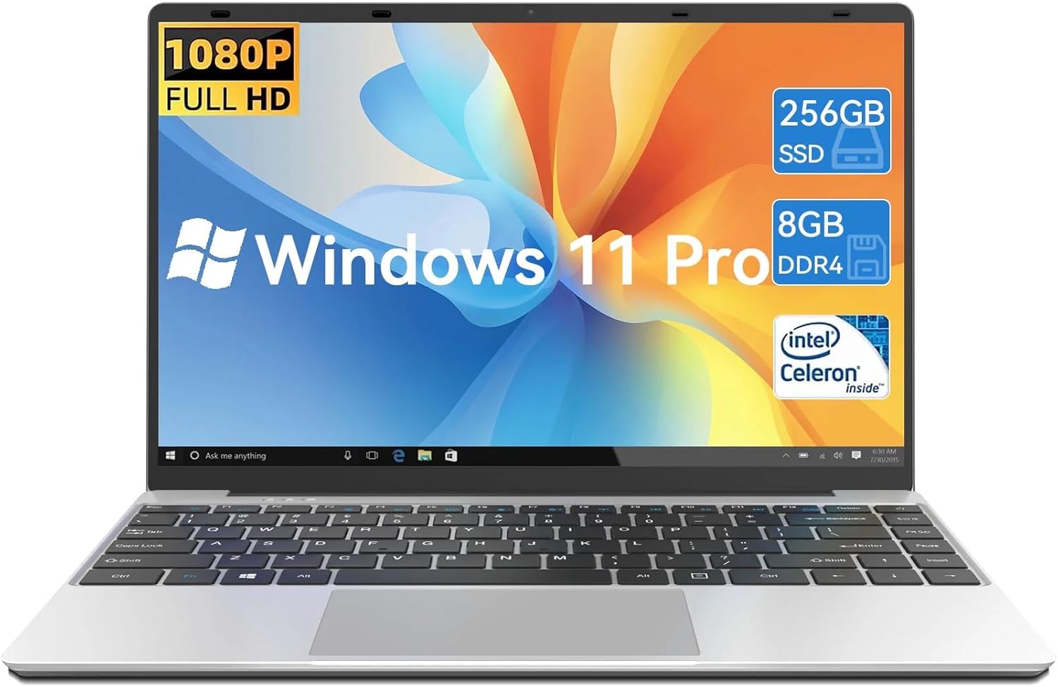 Gezoon 14.1 inch Laptop Computer, 8GB LPDDR4 RAM 512GB SSD, Intel Celeron N4020C CPU (Beat N4020/N4000), Thin & Portable N...