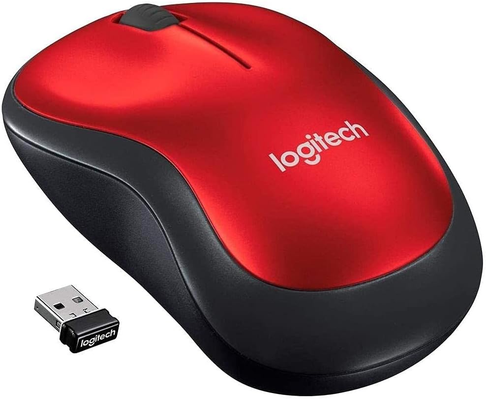 Logitech M185 Wireless Mouse, 2.4GHz with USB Mini Receiver, 12-Month Battery Life, 1000 DPI Optical Tracking, Ambidextrou...