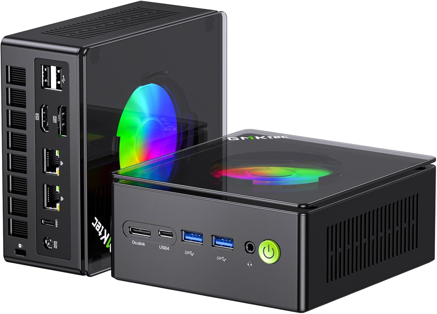 GMKtec Gaming Mini PC AMD Ryzen 9 8945HS (Turbo 5.1GHz) 32GB DDR5 2TB SSD, Computers PC Oculink, Dual NIC LAN 2.5G, WiFi ...