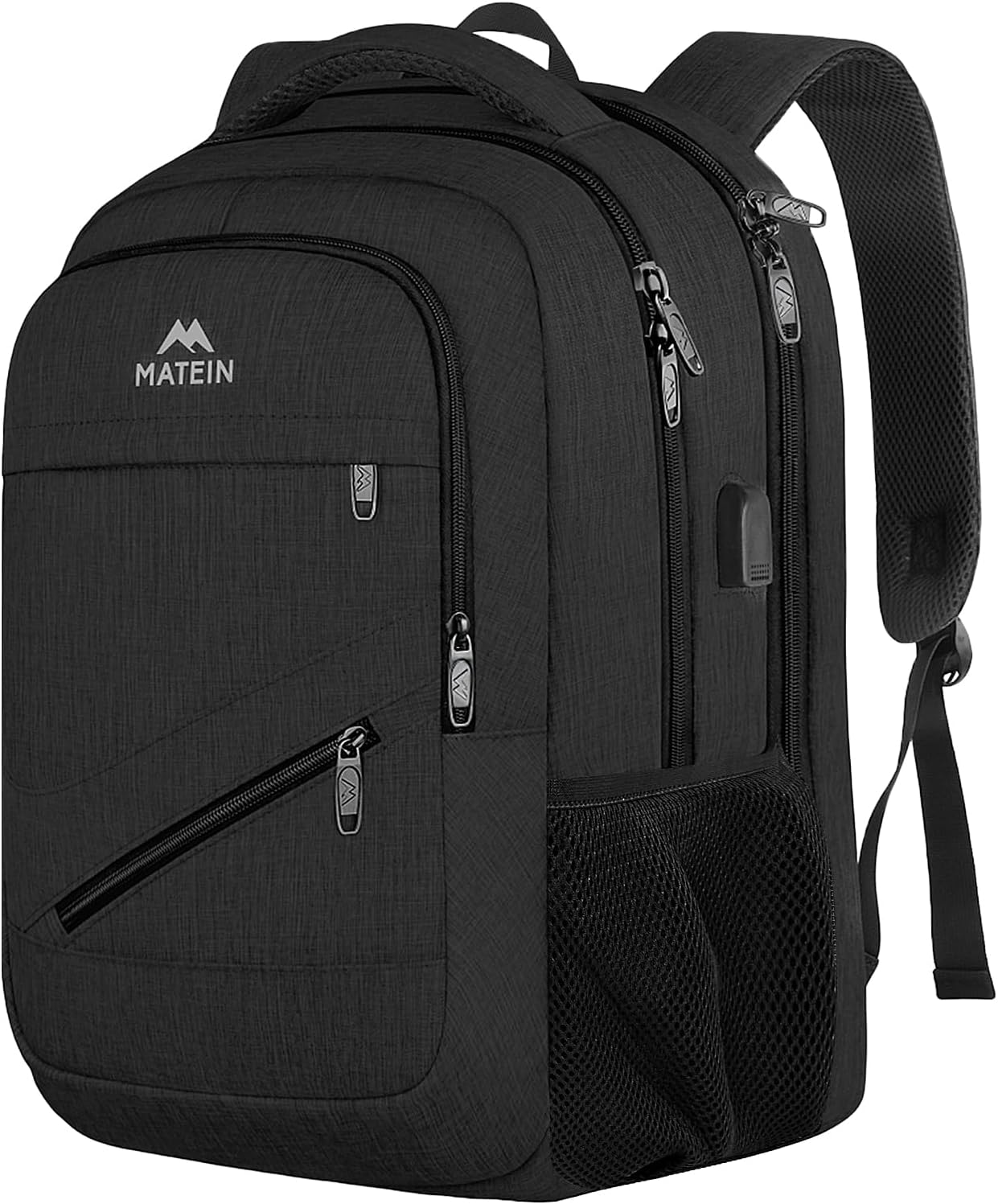 MATEIN Extra Large Laptop Backpack for Men, 50 L Travel Backpack Carry On TSA Approved with USB Port and Trolley Sleeve, W...