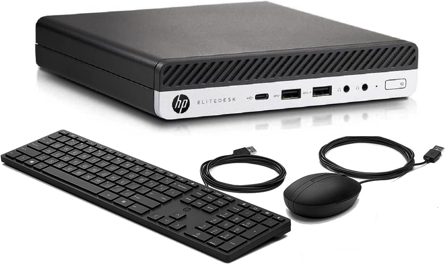 HP EliteDesk 800 G5 High-Performance Mini PC Desktop Computer, 9th Gen Core i5-9500T, 32GB DDR4 RAM, 1TB SSD, Keyboard & M...