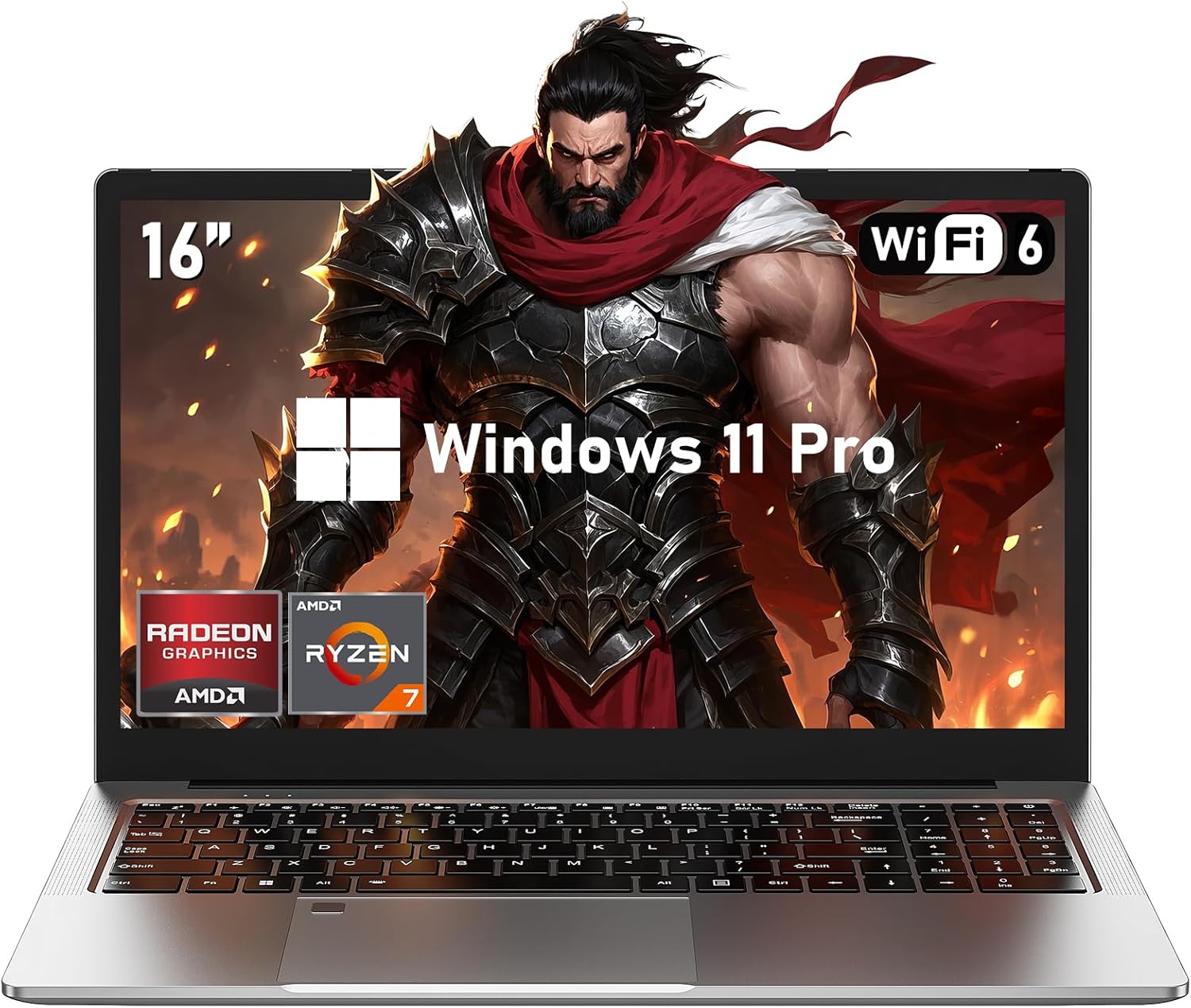 2025 Gaming Laptop 16 Inch Laptop Computer with AMD Ryzen 7 5825U Processor, 16GB DDR4, 1T SSD, FHD Display 1920*1080P, Wi...