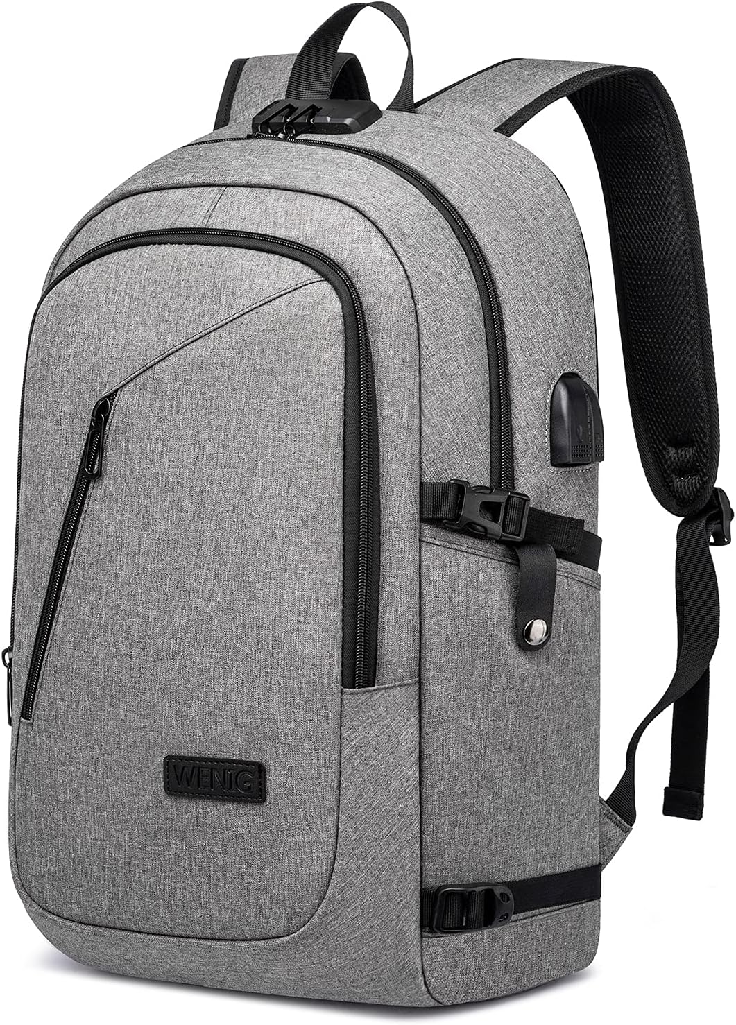 Laptop Backpack,Business Travel Anti Theft Backpack for Men Women with USB Charging Port,Slim Durable Water Resistant Comp...