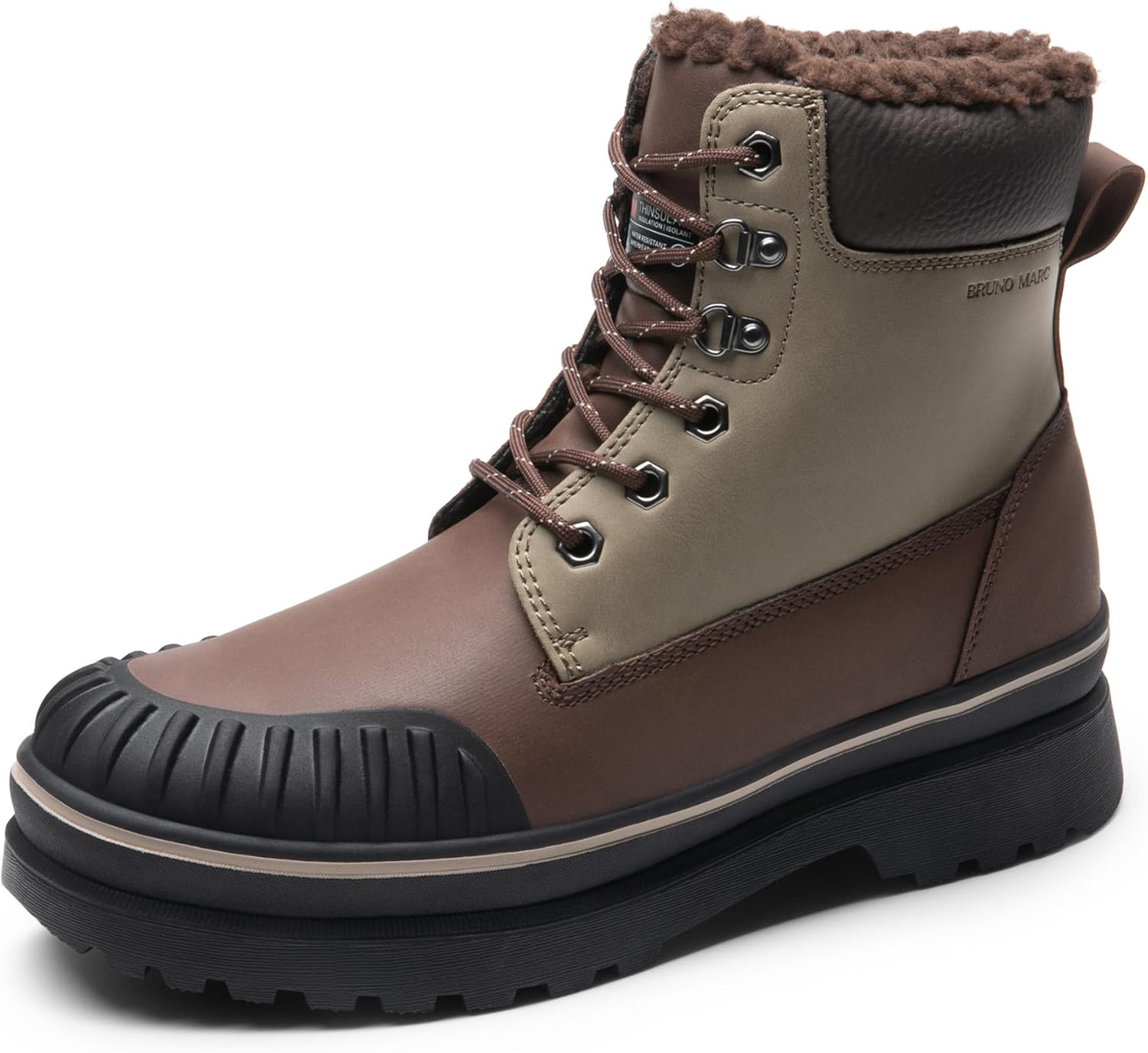 Bruno Marc Men's Snow Winter Insulated Waterproof Outdoor Boots