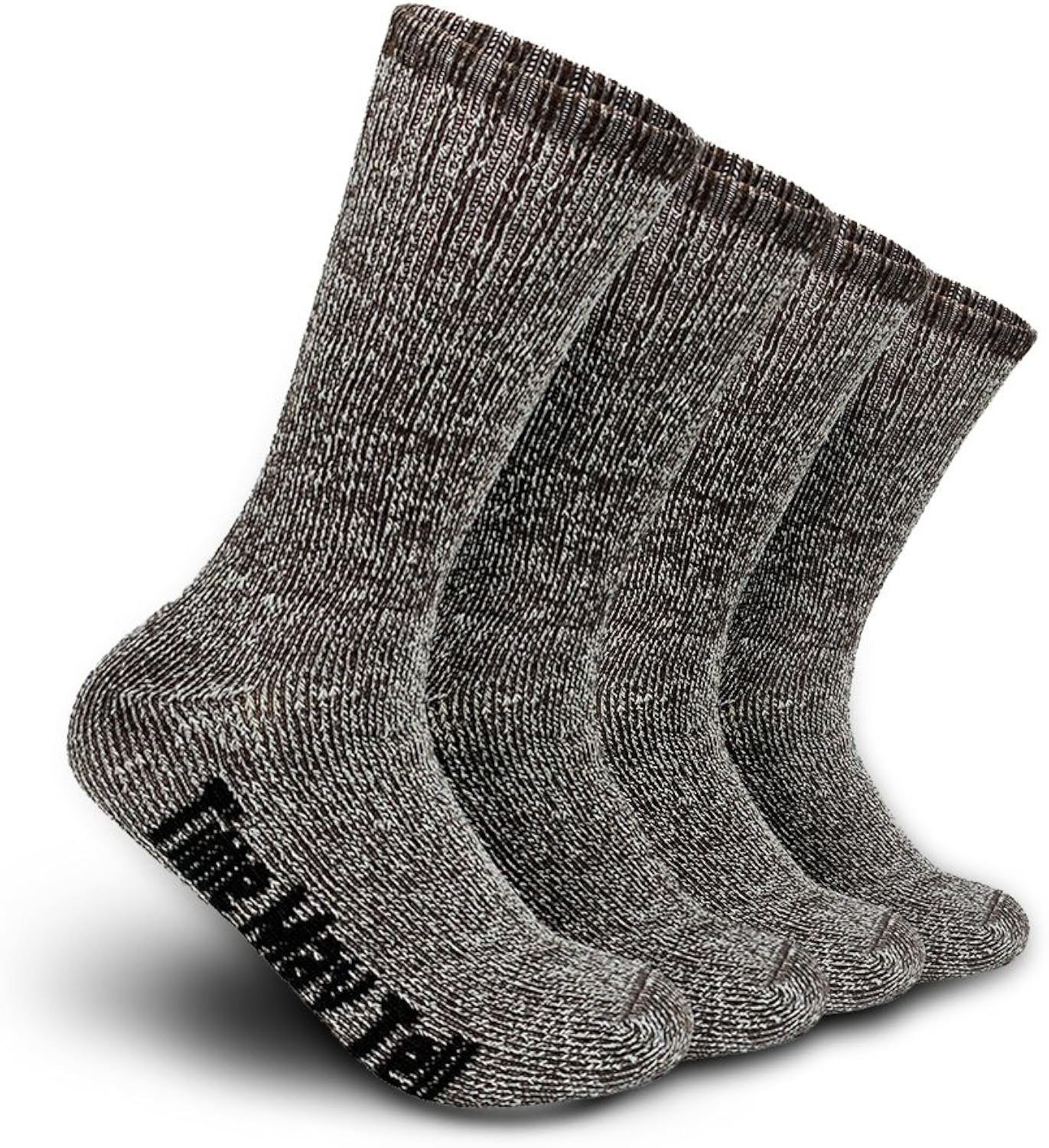 Time May Tell Mens Merino Wool Hiking Cushion Socks Thermal Warm Crew Winter Boot Socks Pack (2/4 Pair,6-13 Size)