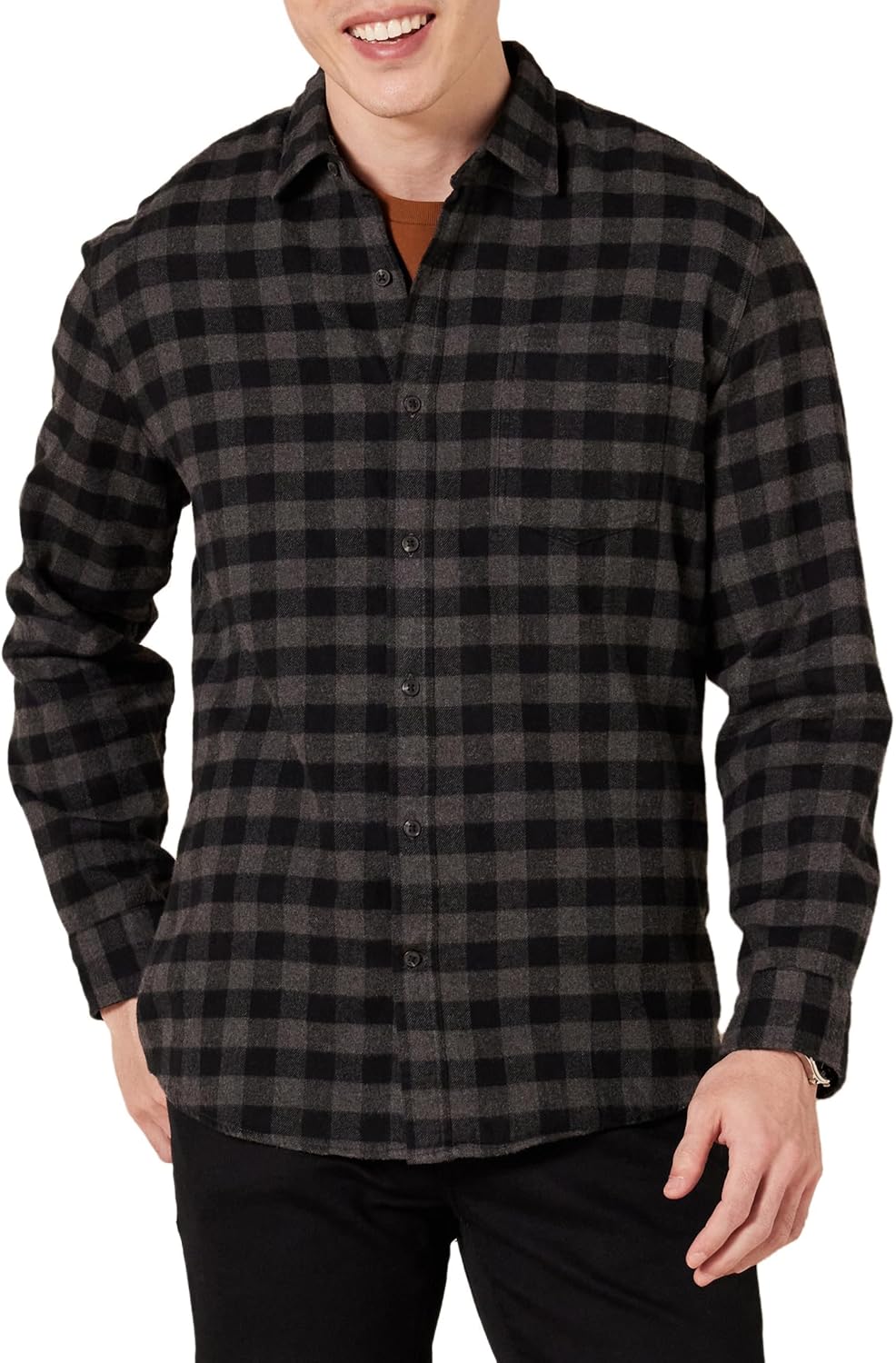 Amazon Essentials Men's Long-Sleeve Flannel Shirt - Discontinued Colors