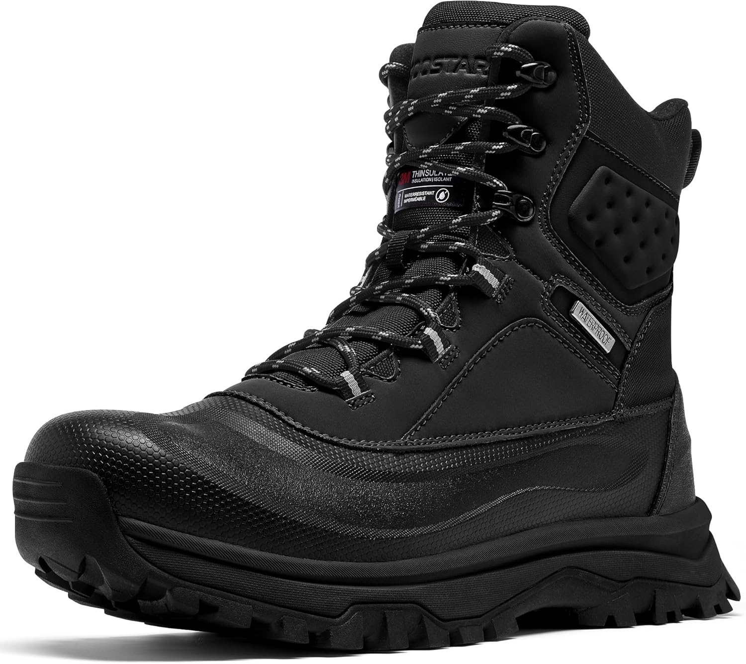 Coostar Snow Boots for Men Insulated Waterproof Winter Boots Outdoor Boot for Cold Weather