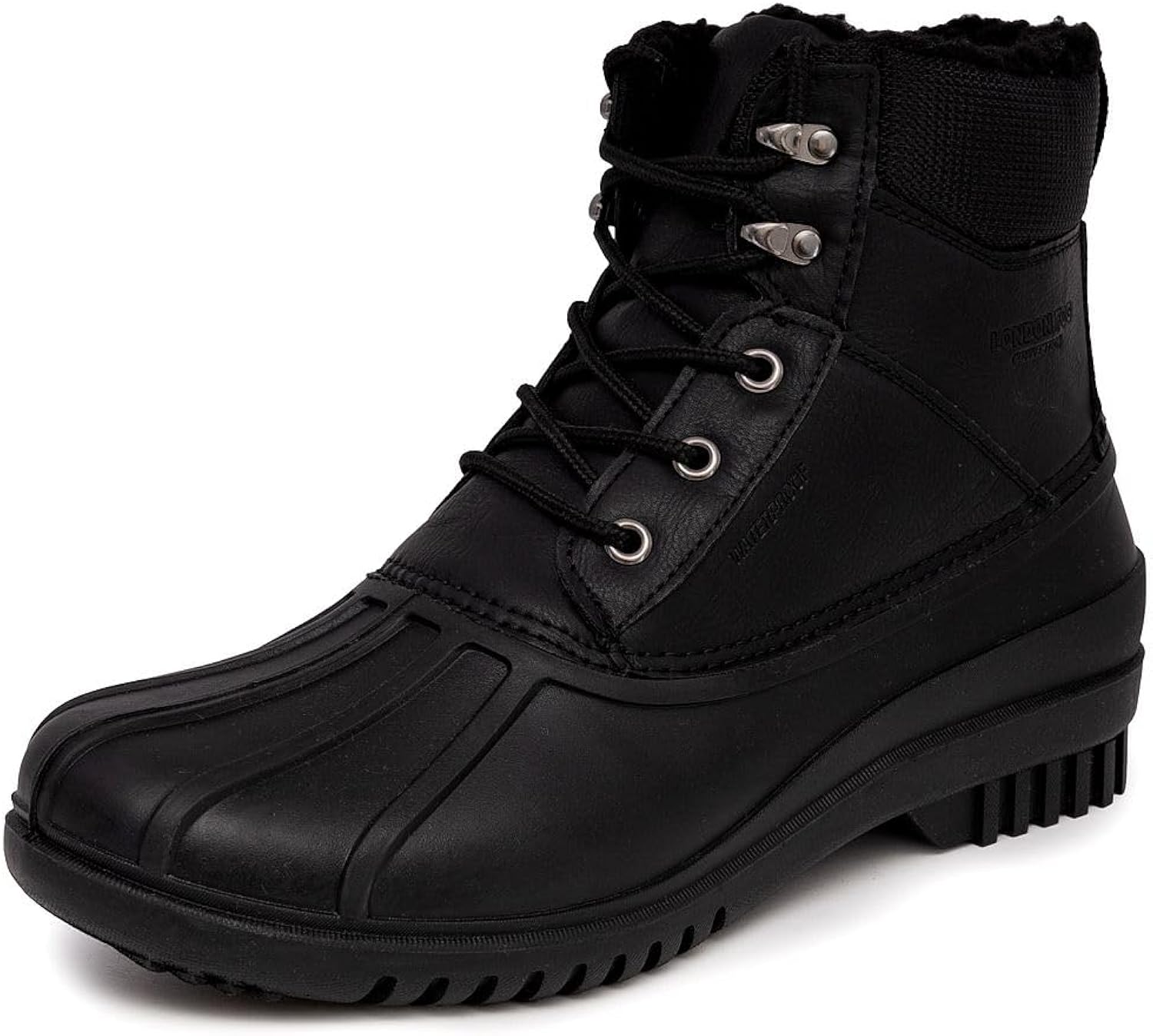 LONDON FOG Aspen Winter Boots for Men Waterproof Snow - Insulated Duck Mens Snow Boots or Rain Boots, Black Tan or Brown, ...