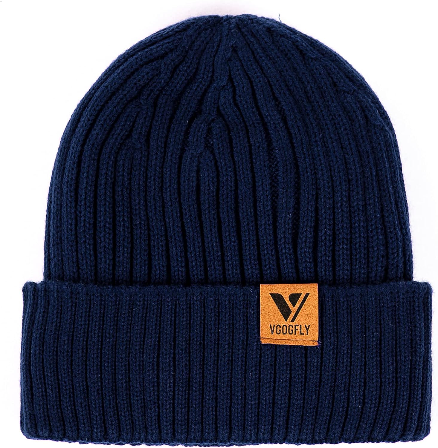 Vgogfly Lined Men Beanie Slouchy Knit Skull Cap Warm Stocking Hats Guys Women Striped Winter Beanie Hat