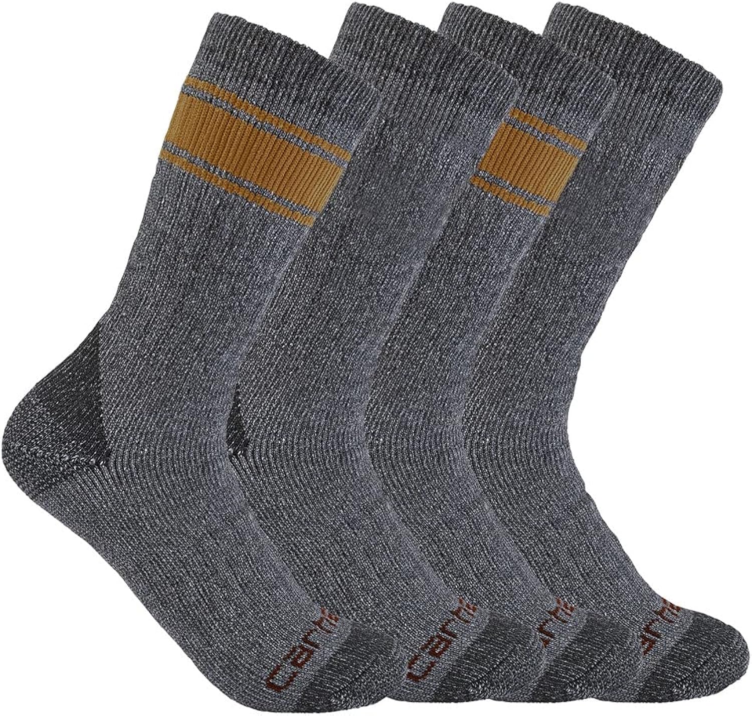 Carhartt Men's Heavyweight Crew Sock 4 Pack