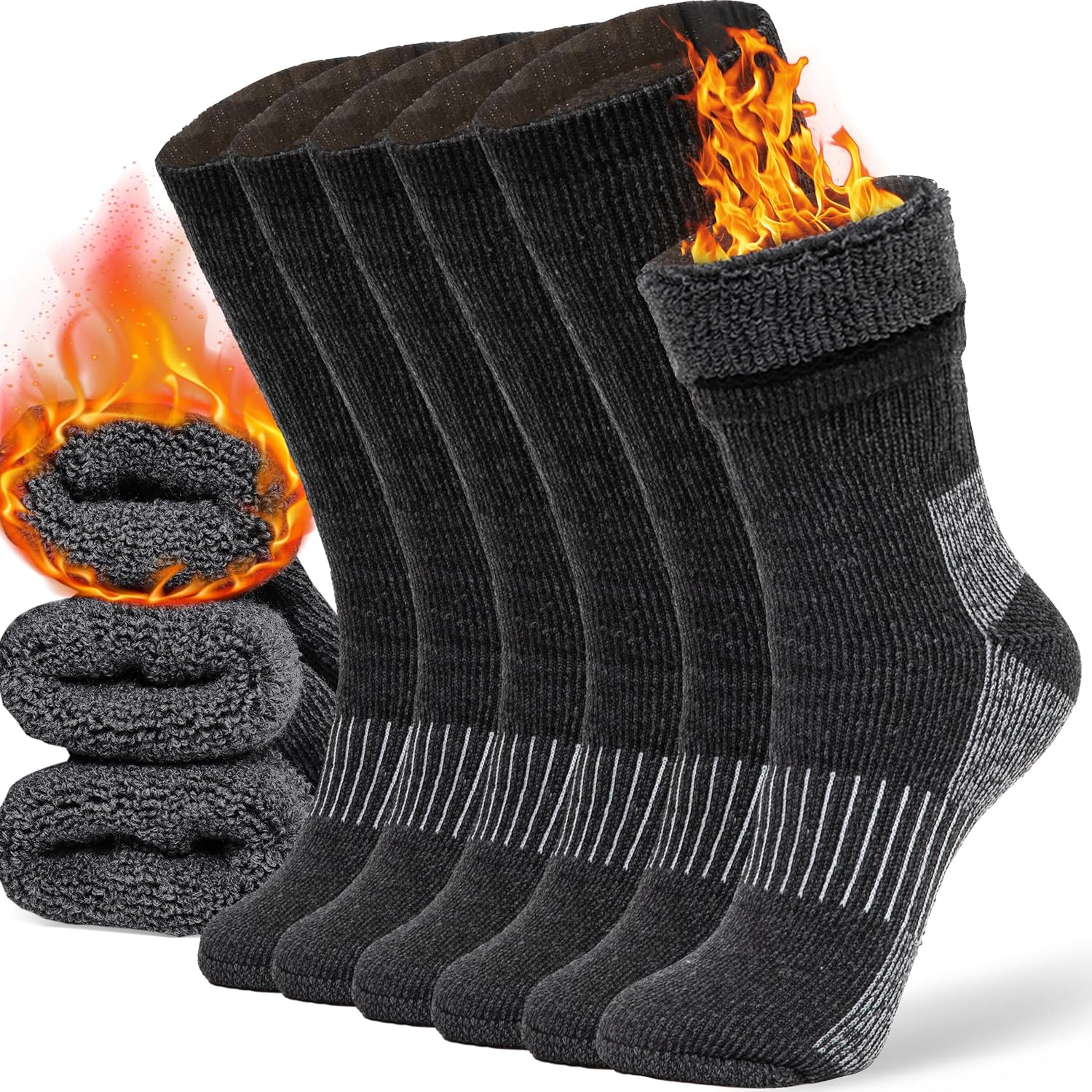 COZIA Merino Wool Socks for Men & Women Casual Warm Winter Cozy Thermal Socks