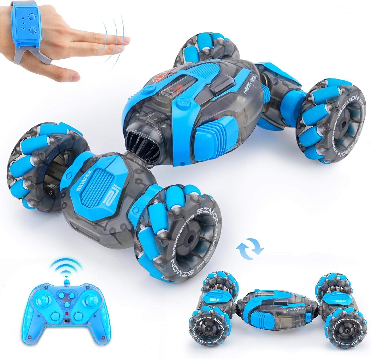 PREPOP Gesture Sensing RC Stunt Car Toys for 6-12 yr Boys&Girls - Best Birthday Gifts for Kids, 2.4Ghz Hand Controlled Rem...