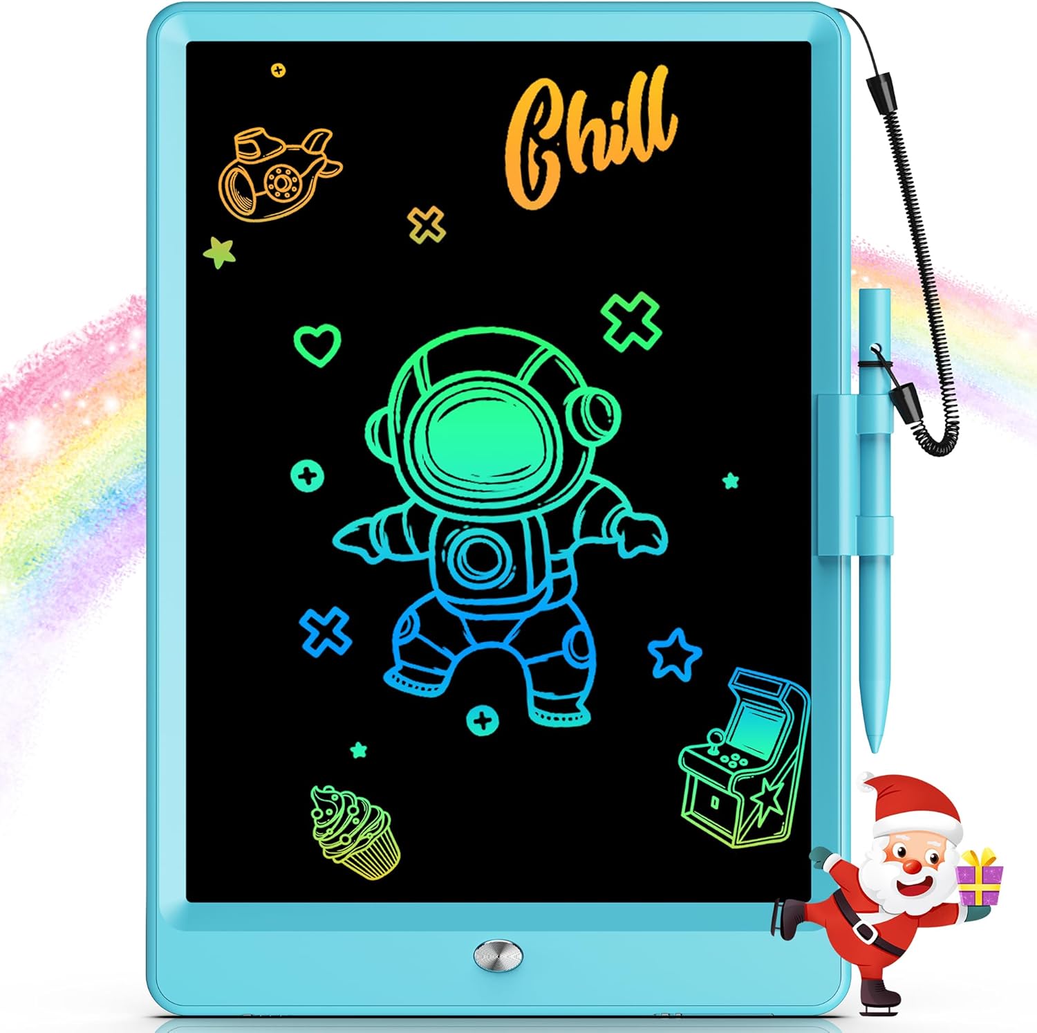 Bravokids 10 Inch LCD Writing Tablet for 3-8 Year Olds - Electronic Drawing Pad and Doodle Board as Educational Birthday G...