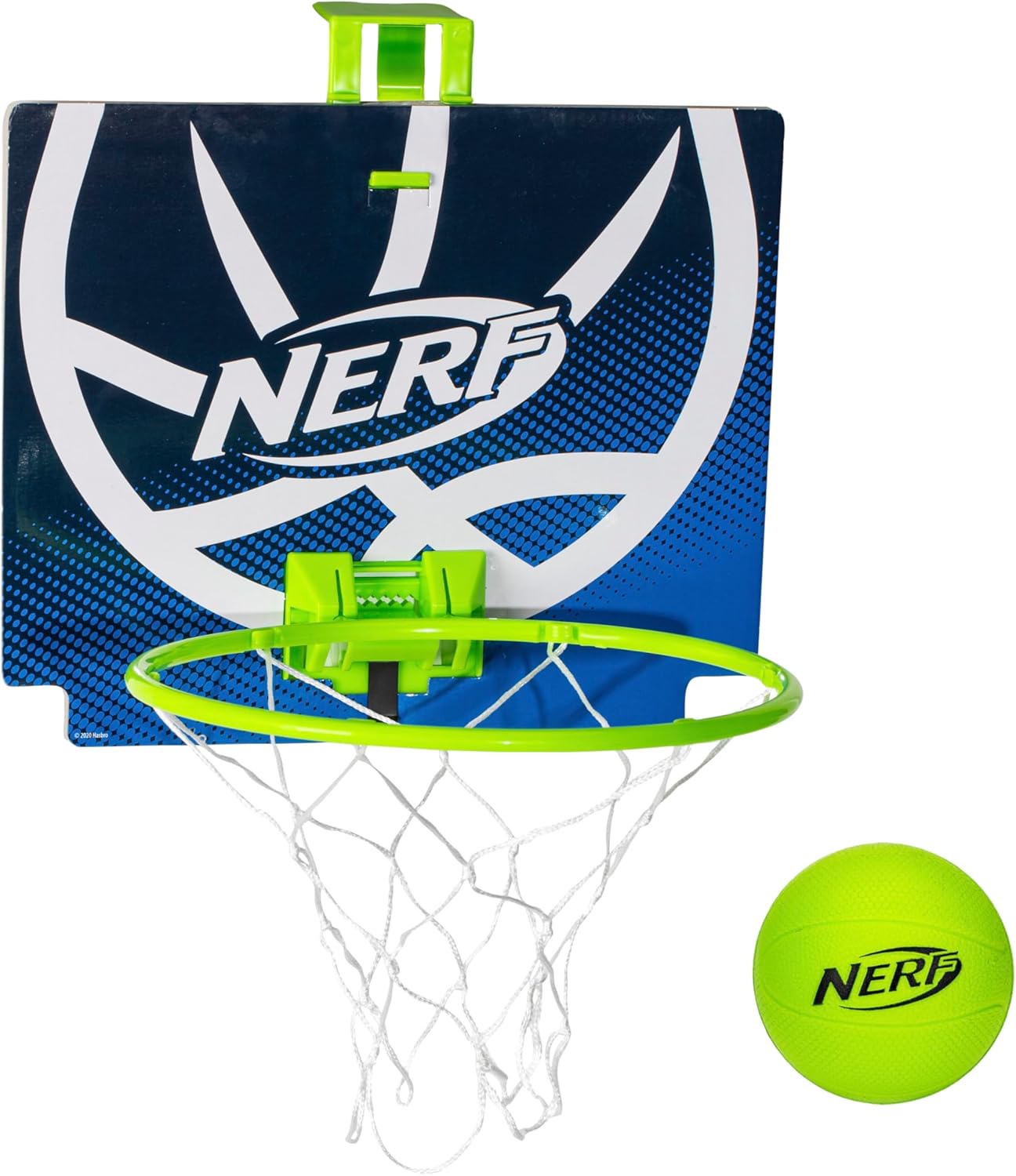 Nerf Nerfoop - The Classic Mini Foam Basketball and Hoop - Hooks On Doors - Indoor and Outdoor Play - A Favorite Since 1972