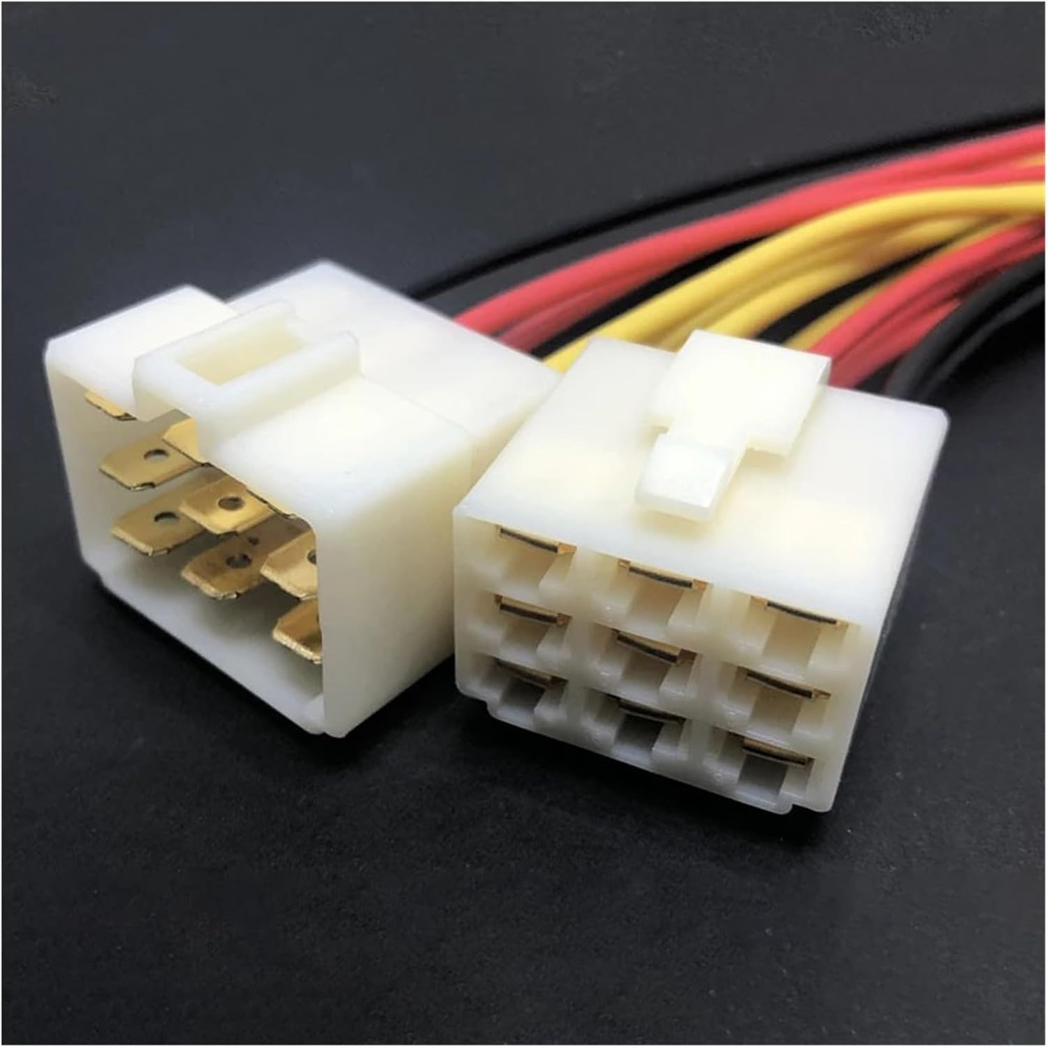 KLOOKY 6.3mm Automobile Cable Connector 2/3/4/6-pin Motorcycle Harness Plug 8p Electric Bicycle Male/Female Socket Wire Le...