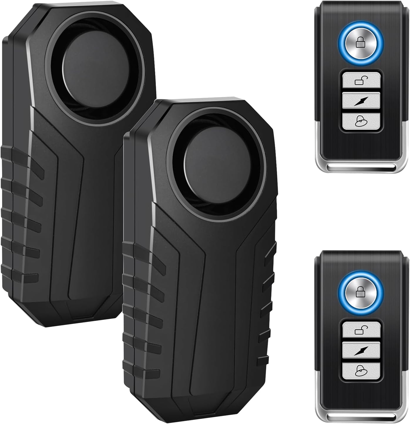 Cruxer Bike Alarm Remote Motion Sensor System, Motorcycle Alarm with Remote, 110dB Loud Anti Theft, Wireless Waterproof Vi...