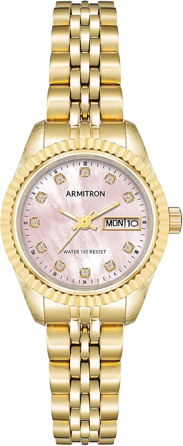 Armitron Women's Genuine Crystal Accented Bracelet Watch, 75-2475