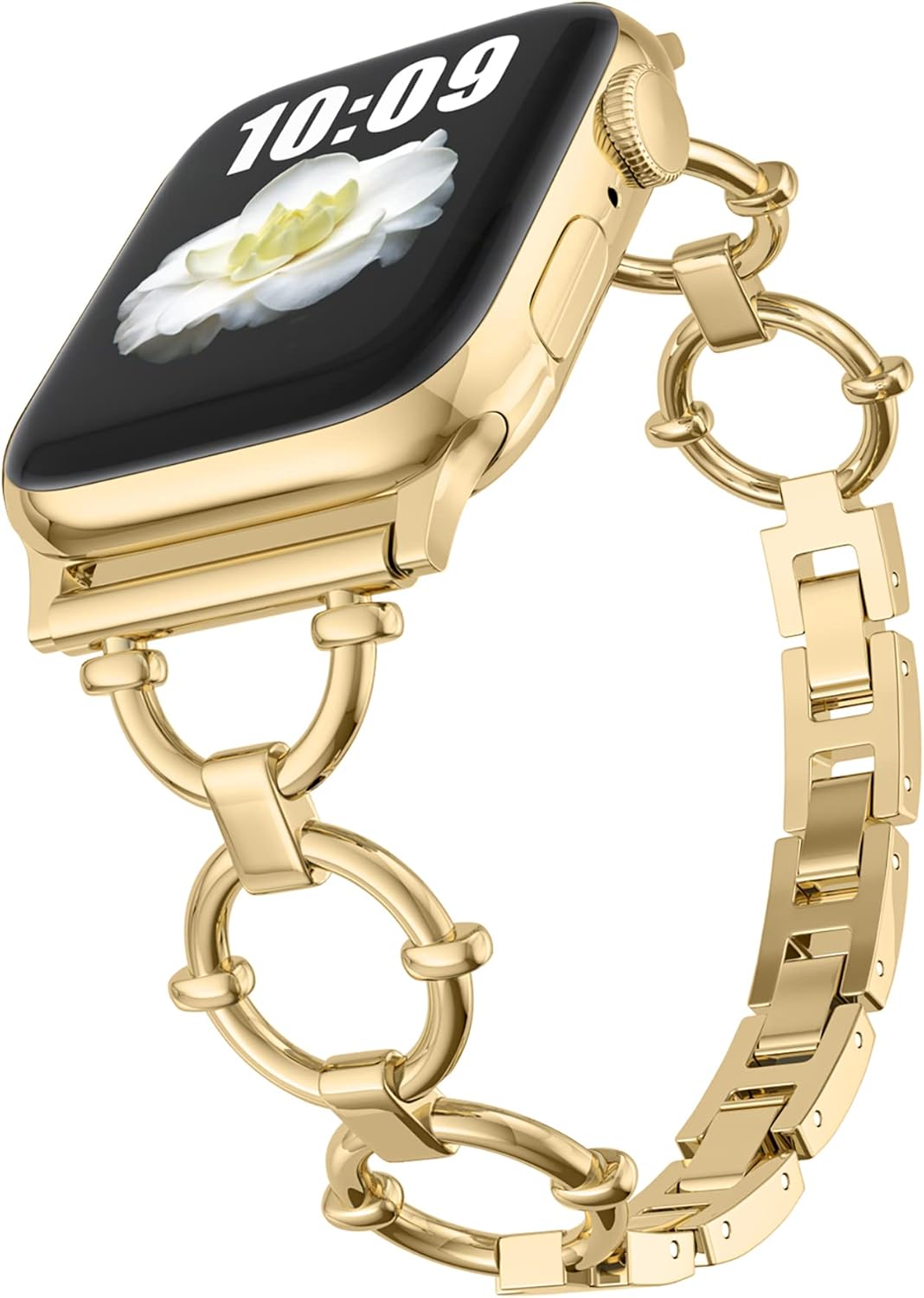 Yncamoo Slim Band Compatible with Apple Watch 38mm 40mm 41mm 42mm 44mm 45mm 49mm SE Series 9 8 7 6 5 4 3 2 1, Women Adjust...