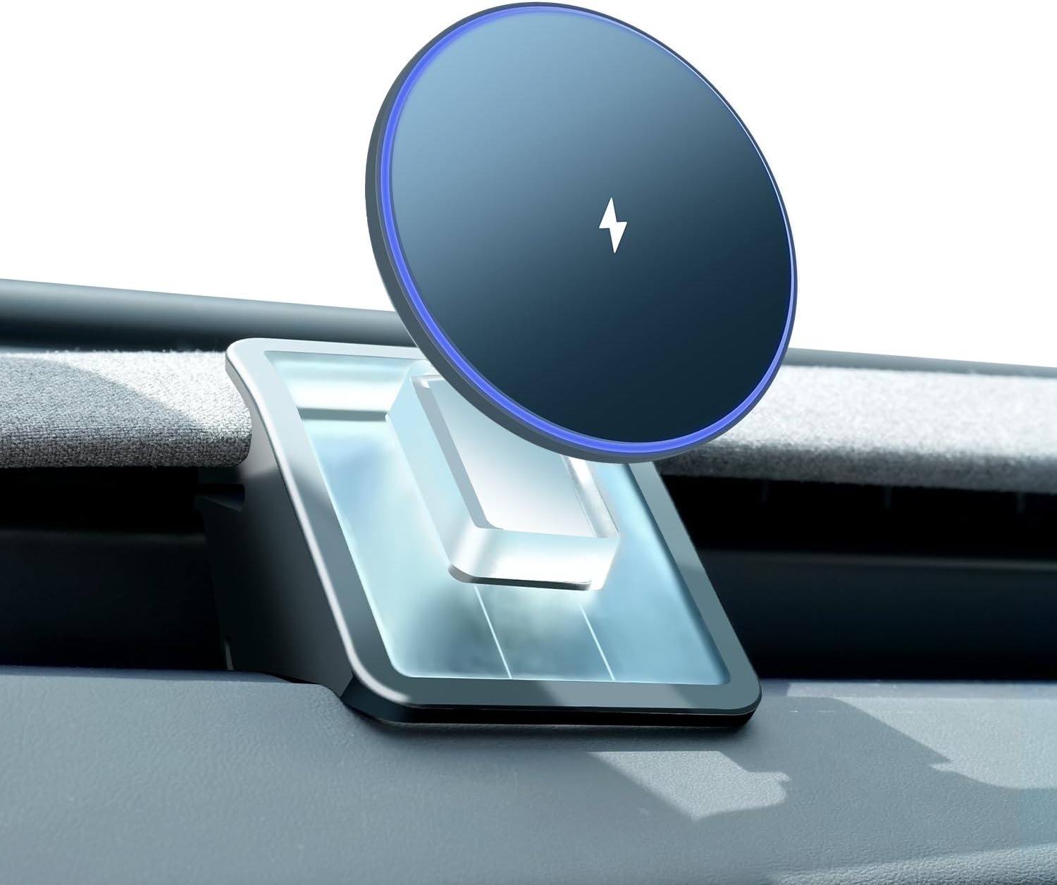 Phone Mount Holder for Tesla Model 3 Model Y Juniper 2025 with 15W Fast Wireless Charging, Tesla Phone Charger Holder for ...