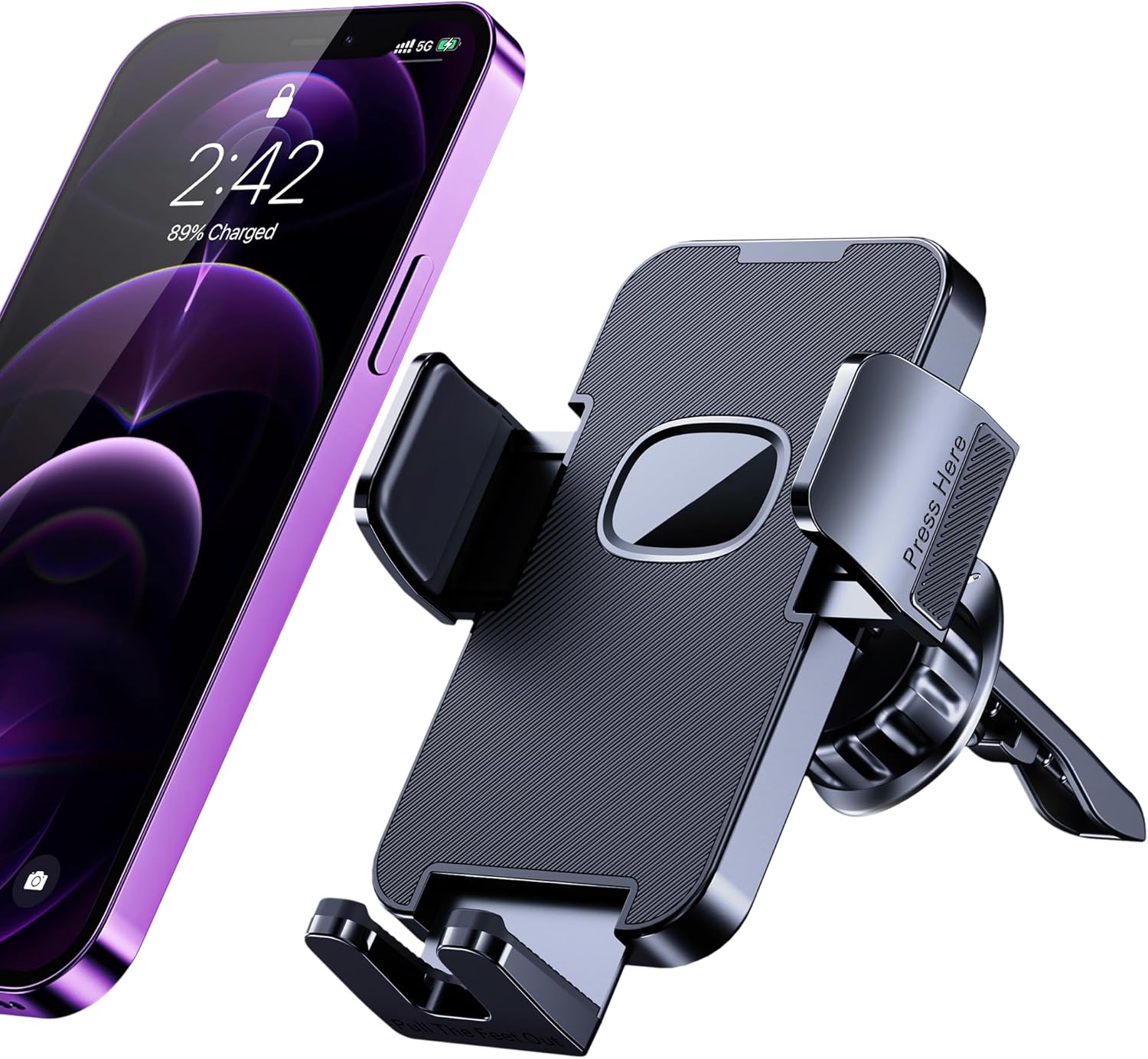 FESIYOYE Car Phone Mount [Washable & Reusable Suction] Phone Stand for Car Phone Holder Mount Dashboard Windshield Accesso...