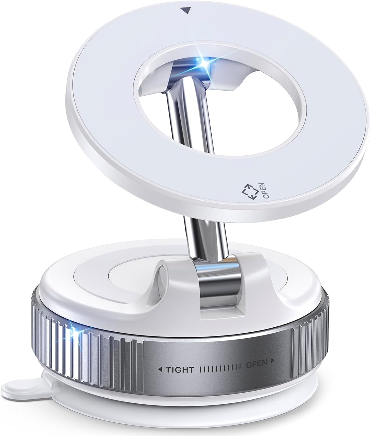 Jononser Vacuum Magnetic Suction Cup Phone Mount for Magsafe, 360° Adjustable Magnetic Phone Holder, Pocket Size Foldable ...