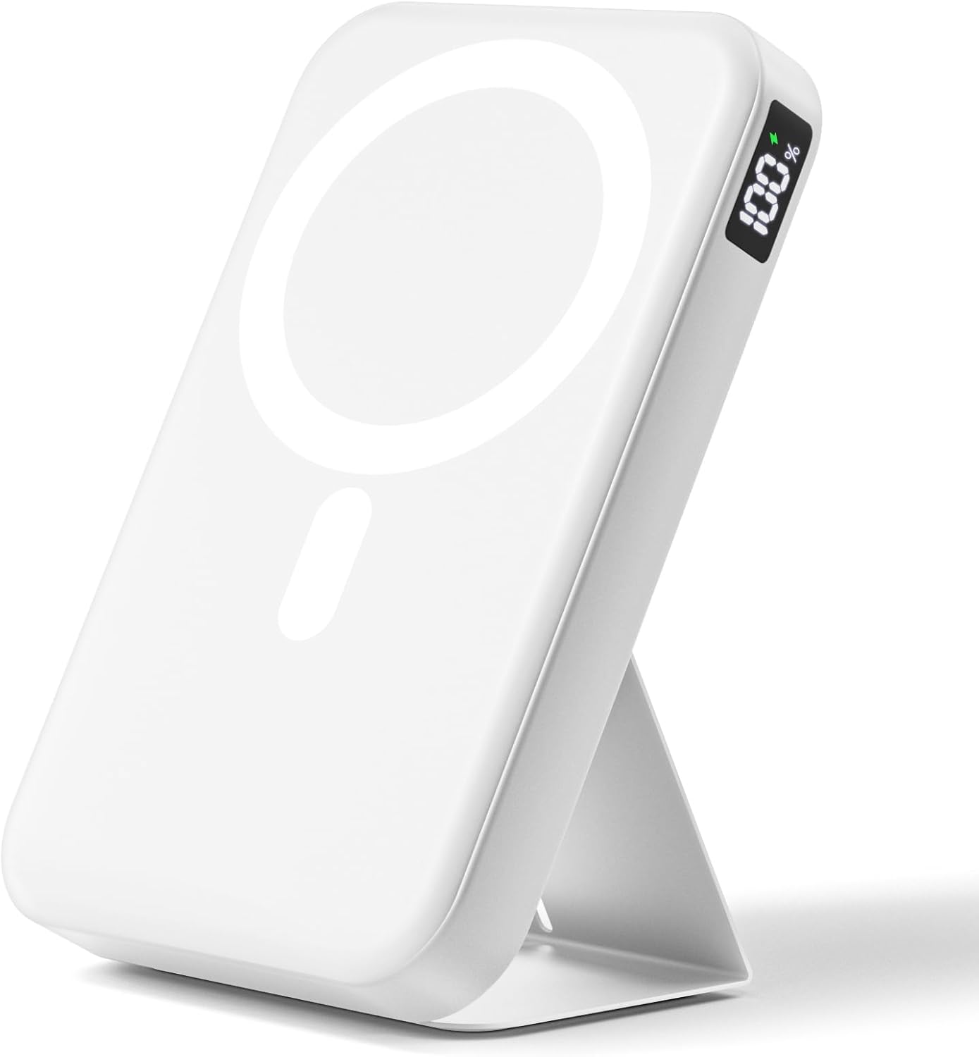 Gxorul Magnetic Portable Charger, 10000mAh Wireless Power Bank with 20W USB-C Fast Charging, Foldable Stand & LED Display ...