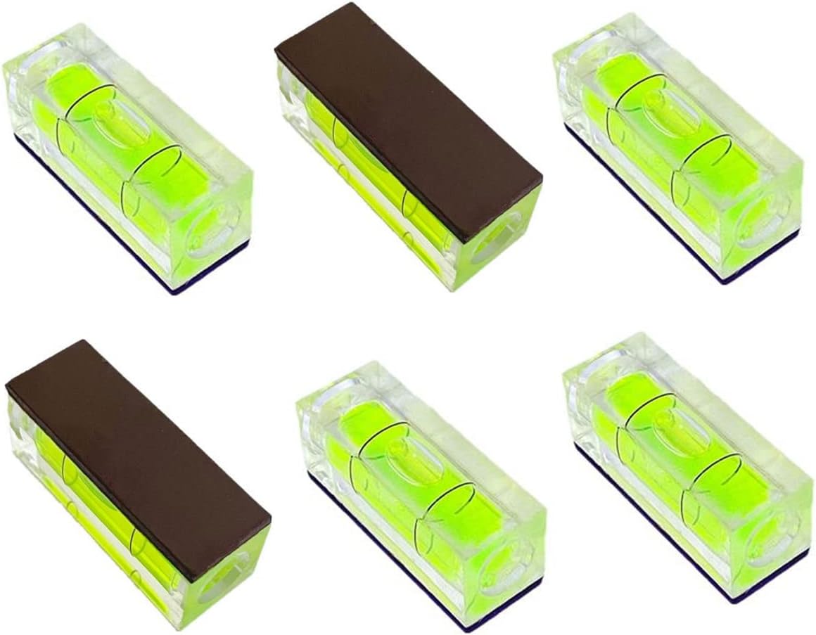 ZUJHPYMI 10Pcs Small Bubble Level 10x10x29mm Mini Square Bubble Spirit Levels Precision Measuring Layout Tools (10x10x29m...