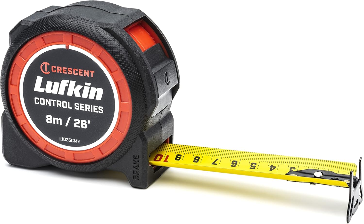 Crescent Lufkin 1-3/16 x 8m/26' Command Control Series Yellow Clad Tape Measure - L1025CME-02
