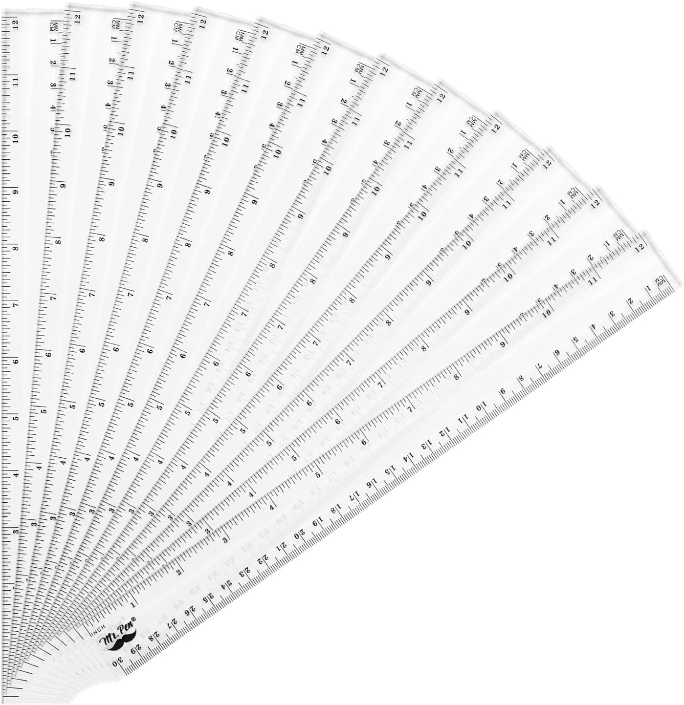 Mr. Pen- 24 Pc Rulers (12