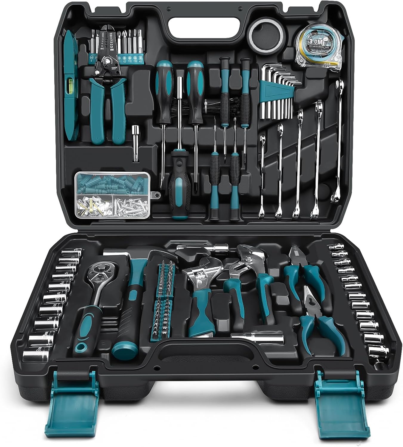 Sundpey Home Tool Kit 281-PCs - Portable Complete Basic Repair General Hand Tool Sets for Men Women - Full Tool Set with S...