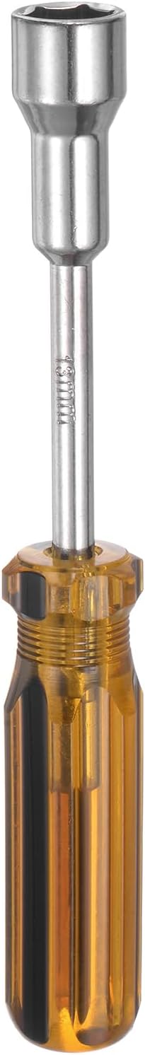 HARFINGTON Metric Hex Nut Screwdriver 10mm Carbon Steel Ergonomic PVC Grip Non-Magnetic Socket Wrench Screwdriver Hand Too...