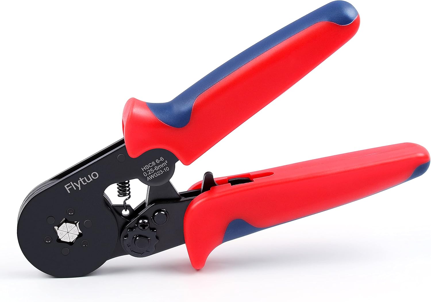 Flytuo Wire Ferrule Crimping Tool for AWG28-10, Mini HSC8 6-4A Self-adjustable Ratchet Crimper for Wire Terminals Cables E...